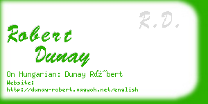 robert dunay business card